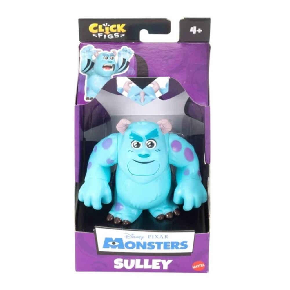Disney Pixar Click Figs Sulley Monsters Inc James P Sullivan Pop Up Action NEW
